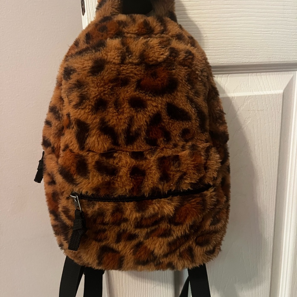 Leopard Print Kids Backpack